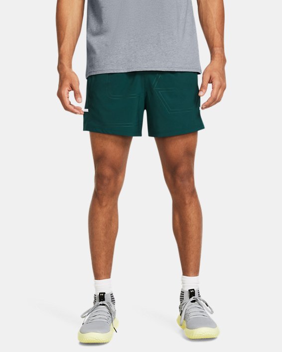 Men's UA Zone Pro 5" Shorts, Blue, pdpMainDesktop image number 0